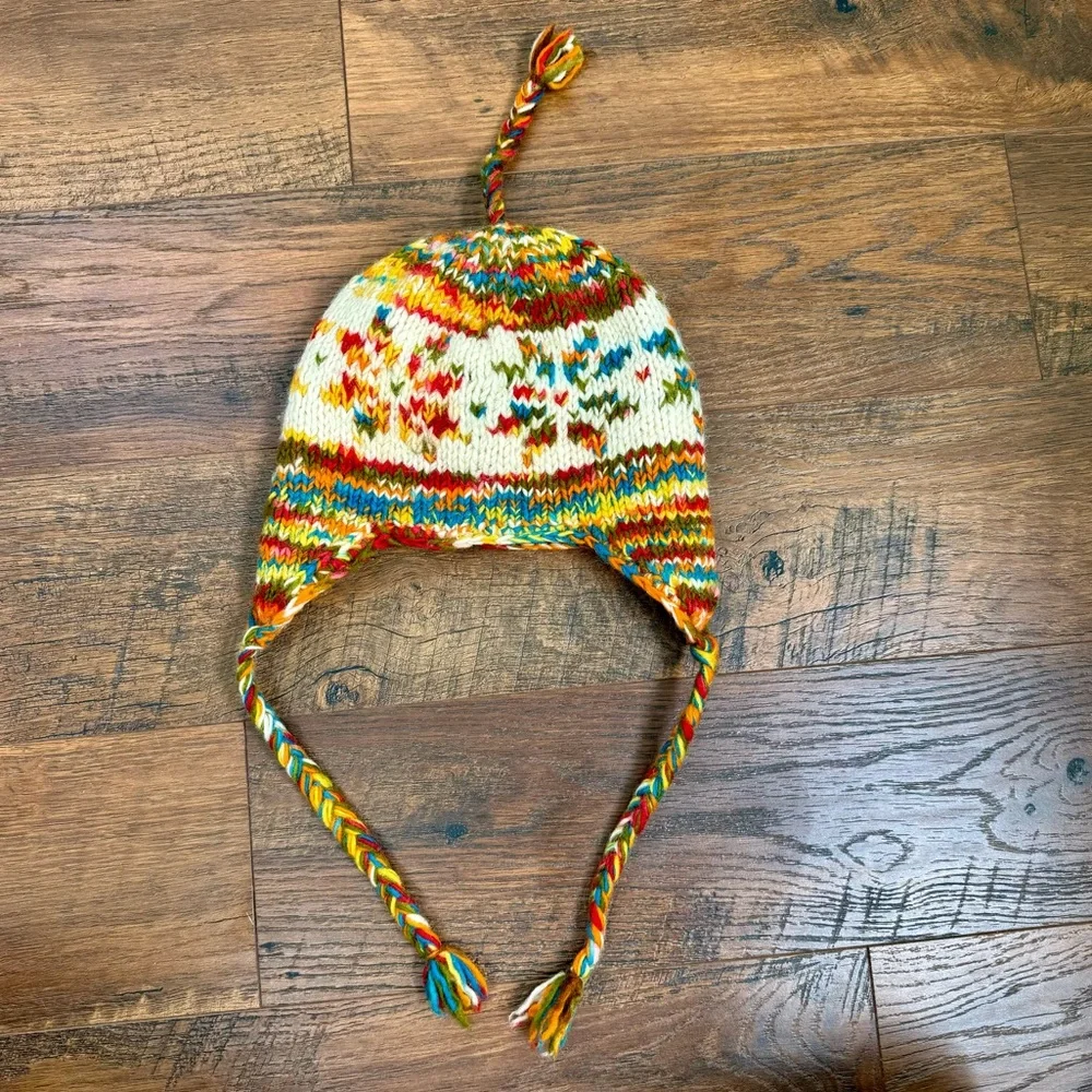 Women's Ski/Snowboard Multicolored / Snowflake Knit Print Beanie Hat